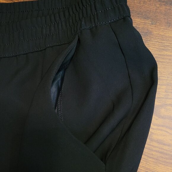 Chico's Chiffon Cargo Jogger Pants 2 R = L Cropped Pockets Zip Leg Hi Rise NWOT - Picture 6 of 15